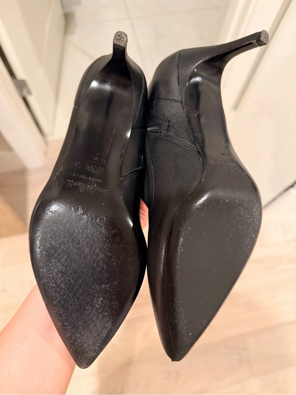 Charles David Black Over-the-Knee Pointed-Toe Stiletto Boots